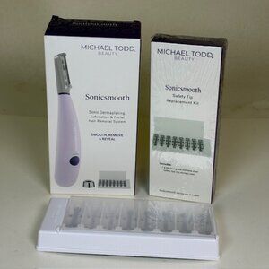 Michael Todd Sonic Dermaplaning Exfoliating System With 8 New Extra Blades